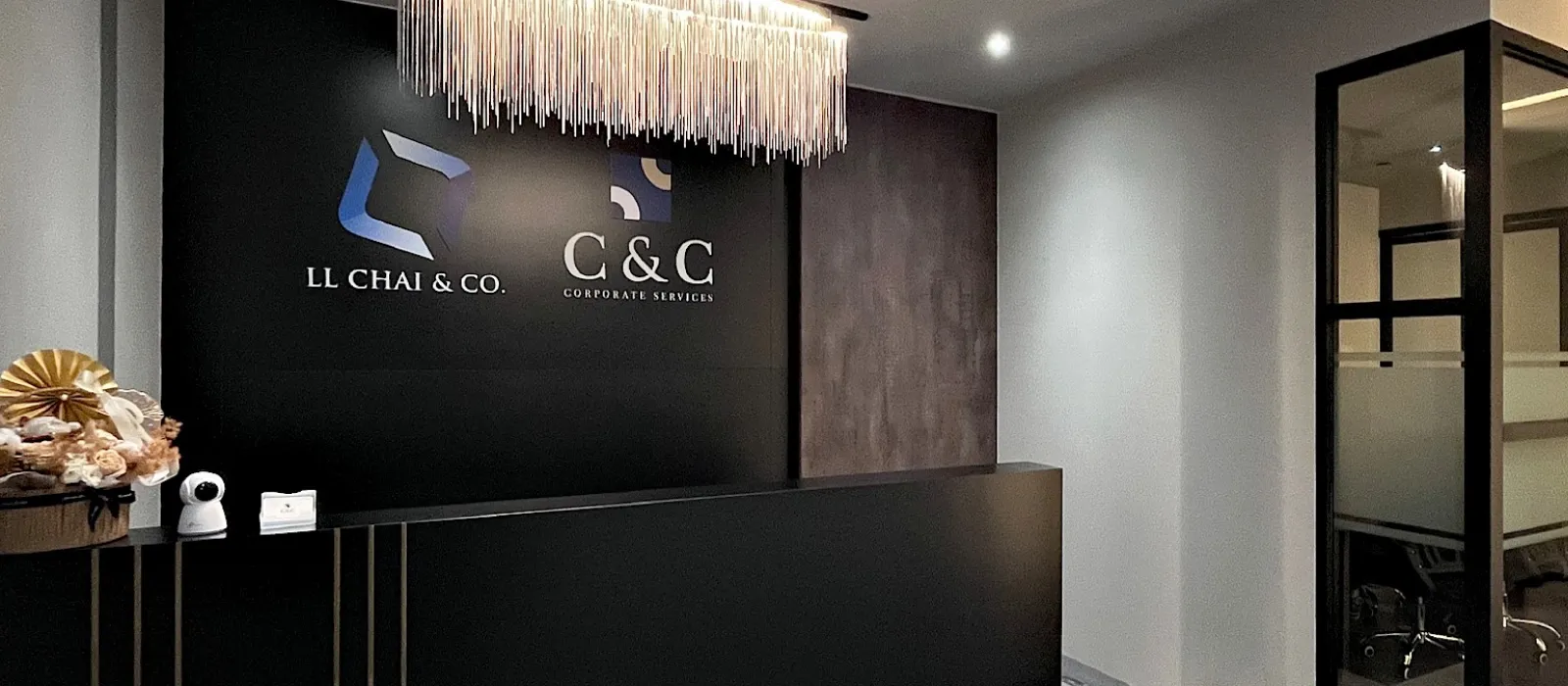 C & C Corporate Services reception at our office in Taman Indahpura, Kulai, Johor